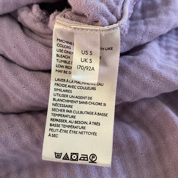 We the Free by Free People 100% cotton Palo Alto magical lavender top w/ pocket - Picture 10 of 12